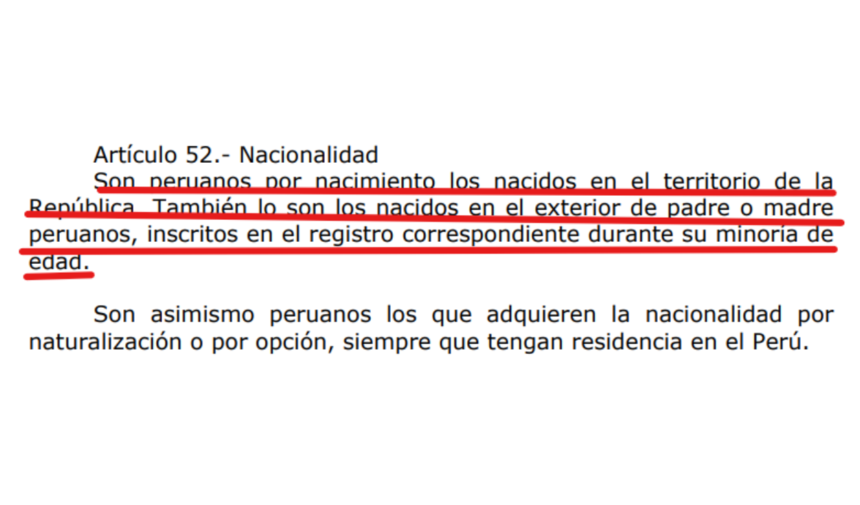 Artículo 52 de la Constitución