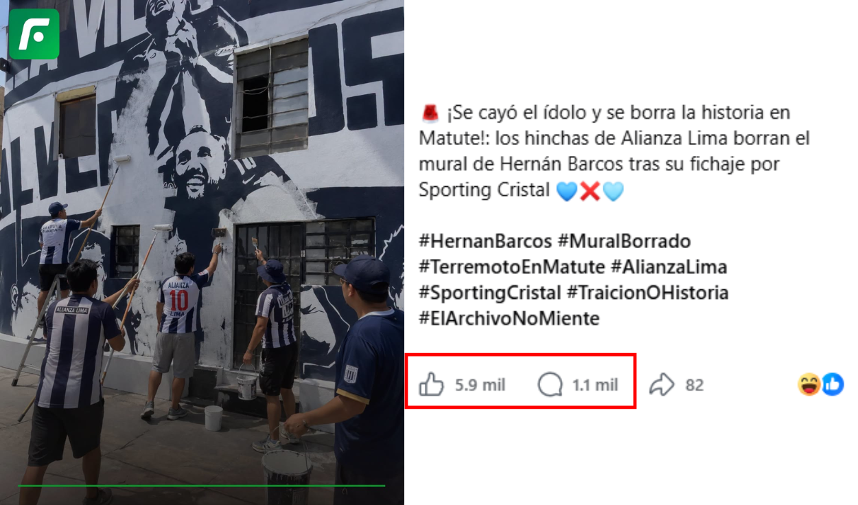 Publicación con más alcance en redes. Foto: Facebook