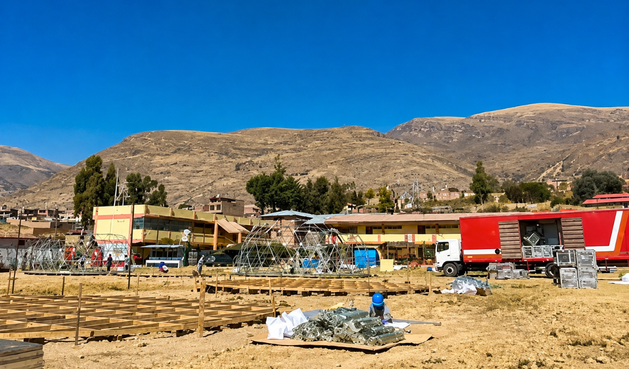 Peru ministry speeds up temporary classroom installation in Junín after earthquake