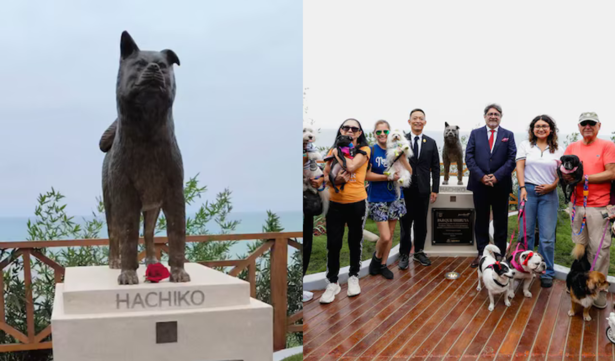 Peruvian district inaugurates park with Hachiko statue, fostering Japan ties