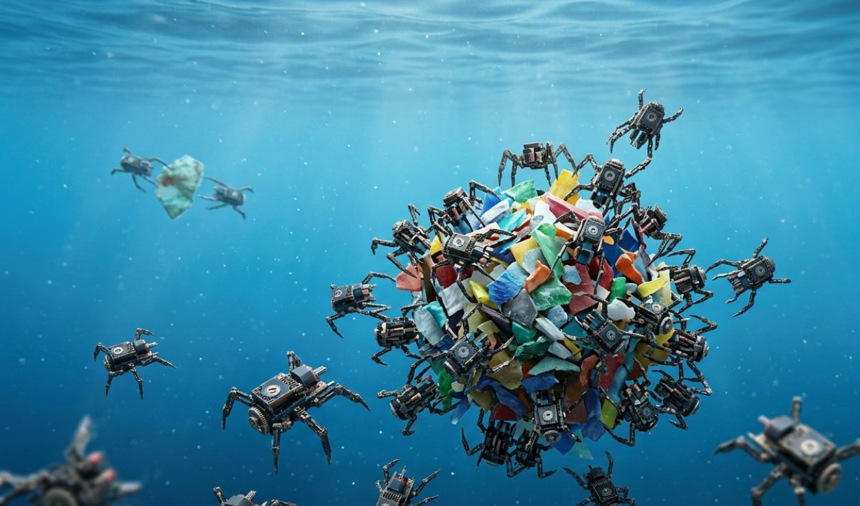 Czech scientists create microrobots to capture plastic