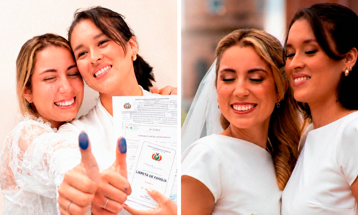 Primera pareja del mismo sexo contrae matrimonio civil en Bolivia tras larga batalla legal