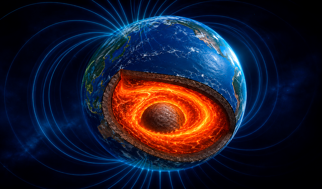 Earth's core iron current under Pacific reverses direction