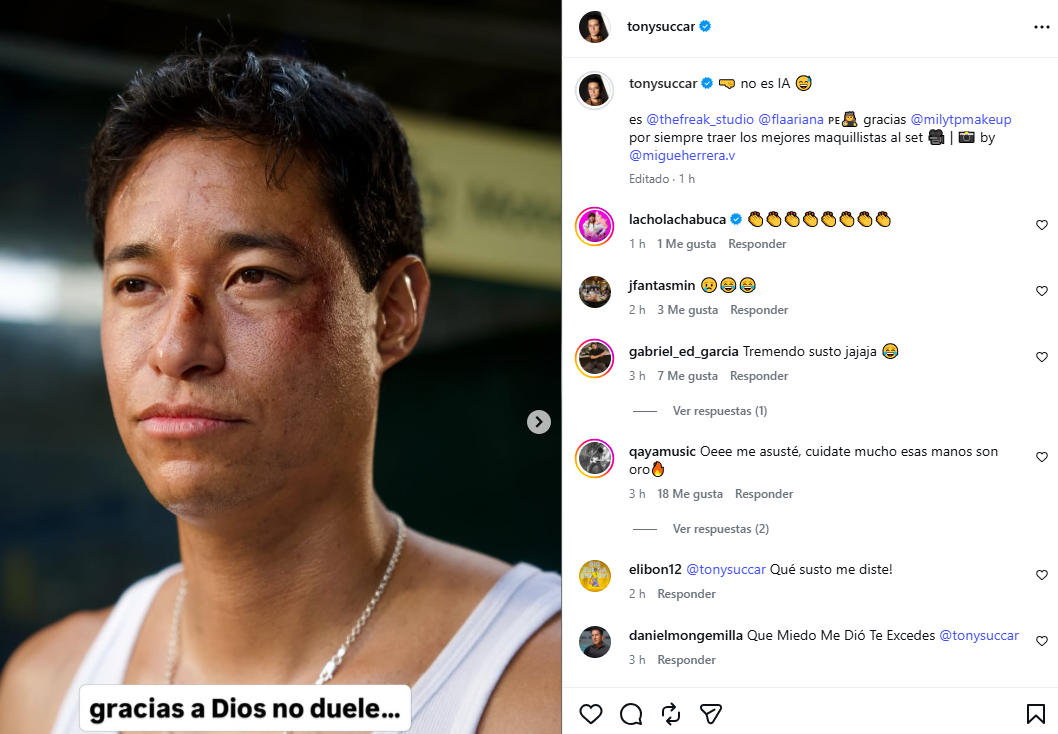 Mensaje de Tony Succar. Foto: Instagram Mensaje de Tony Succar. Foto: Instagram