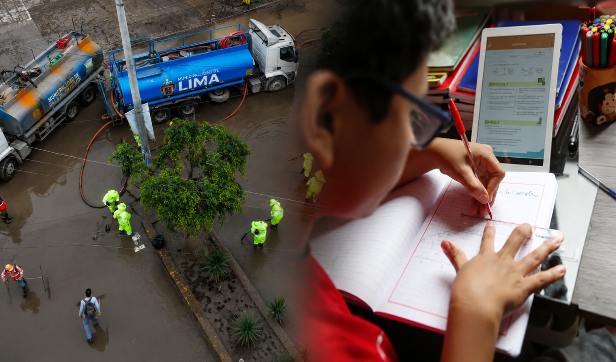 Lluvias en Lima: estos colegios tendrán clases remotas hasta el 24 de agosto en VMT, VES, SJM y Pachacámac