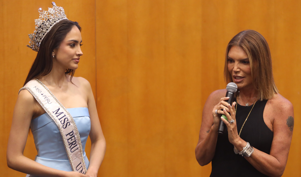 Luren Márquez se emociona al agradecer a Jessica Newton por devolverle la corona y el título del Miss Perú 2026: "Soy humana"