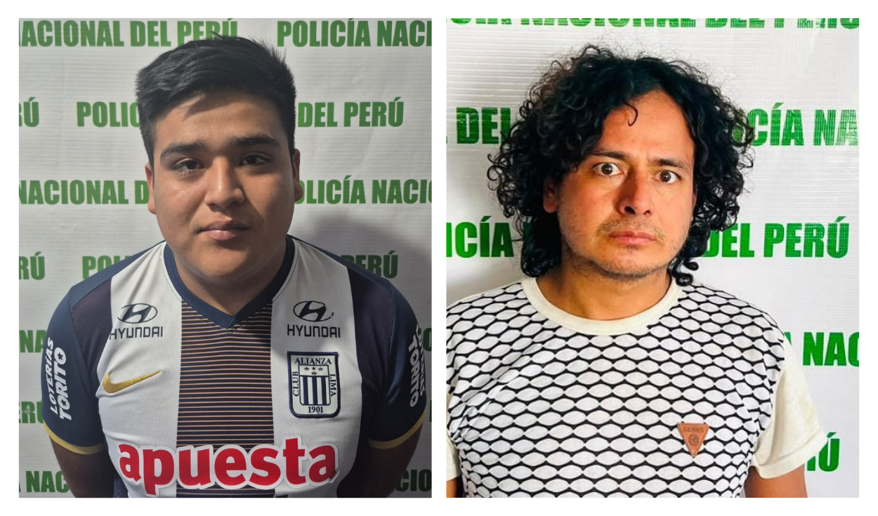 Los presos Junior Monzon y Jacinto Sanchez, tenian como abogada a Hellen Silva. Foto: PNP