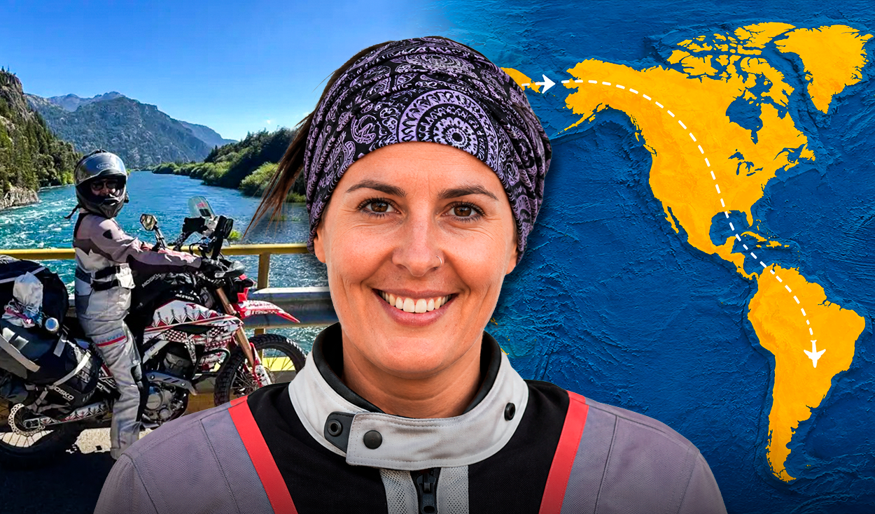 De trabajar para una princesa saudí a recorrer 45.000 km en moto entre Asia y Sudamérica a sus 35 años: "No hay mejor sensación que la libertad"
