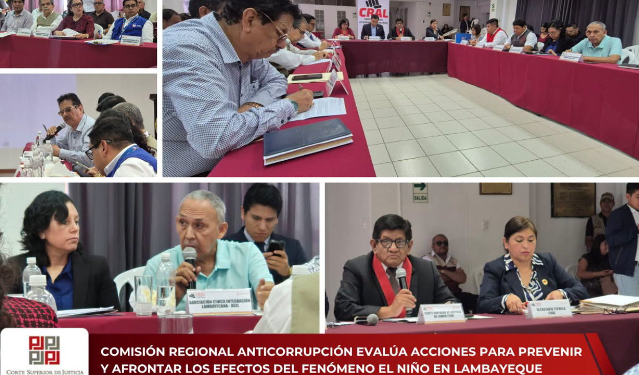 Lambayeque evalúa acciones para prevenir efectos del Fenómeno El Niño