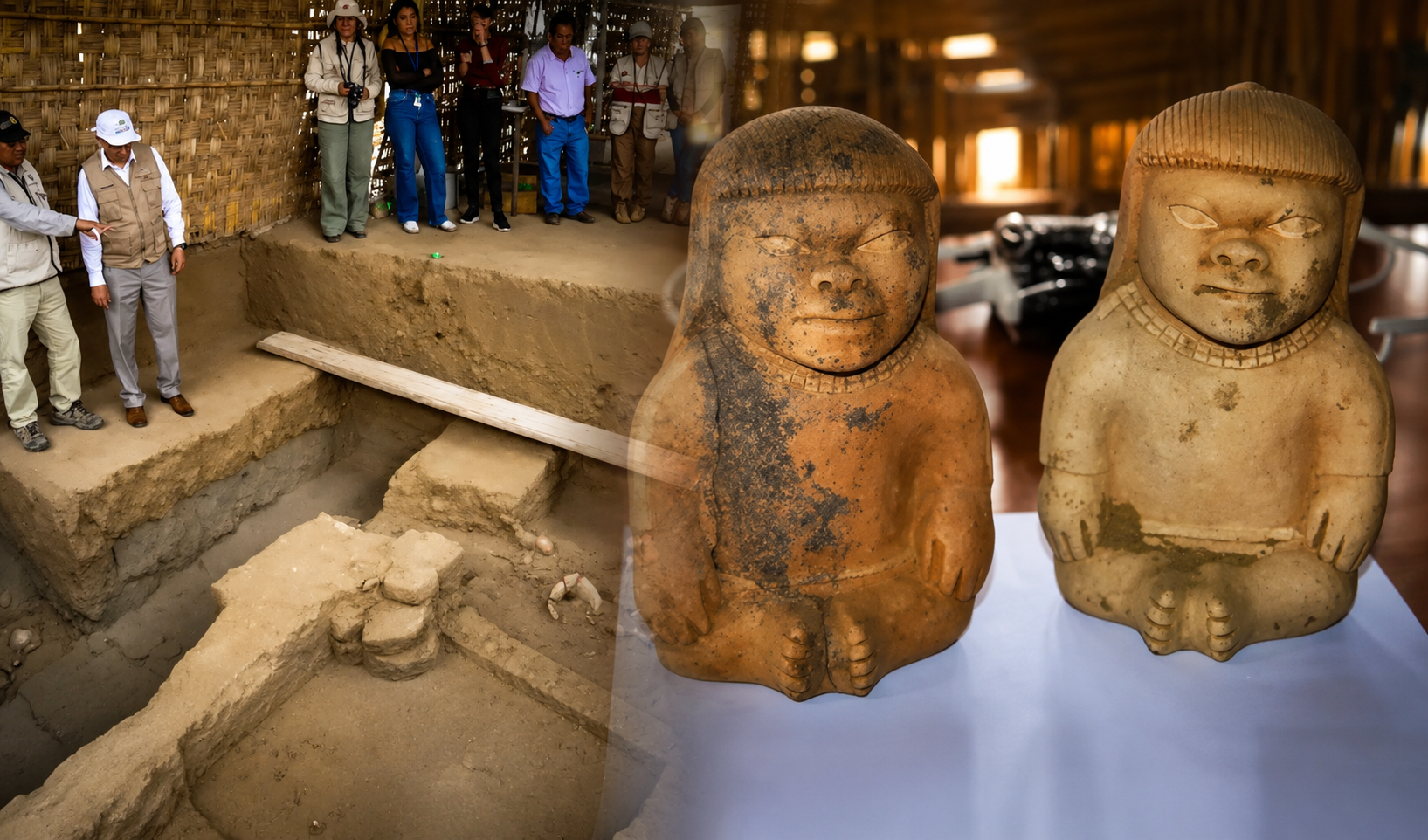 Inédito hallazgo en Trujillo: arqueólogos encuentran los restos de un infante con juguetes ceremoniales y vasijas en las Huacas de Moche