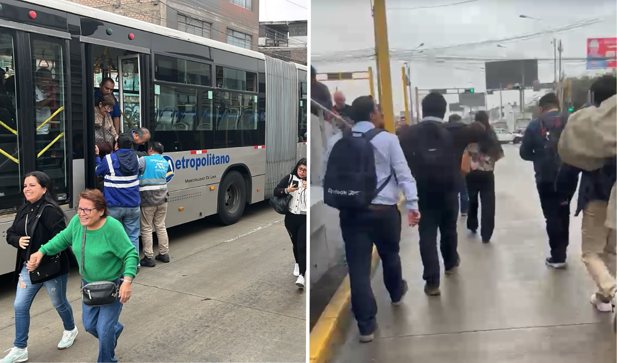 Usuarios del Metropolitano reportan demoras y largas filas por bus malogrado en estación Parque del Trabajo