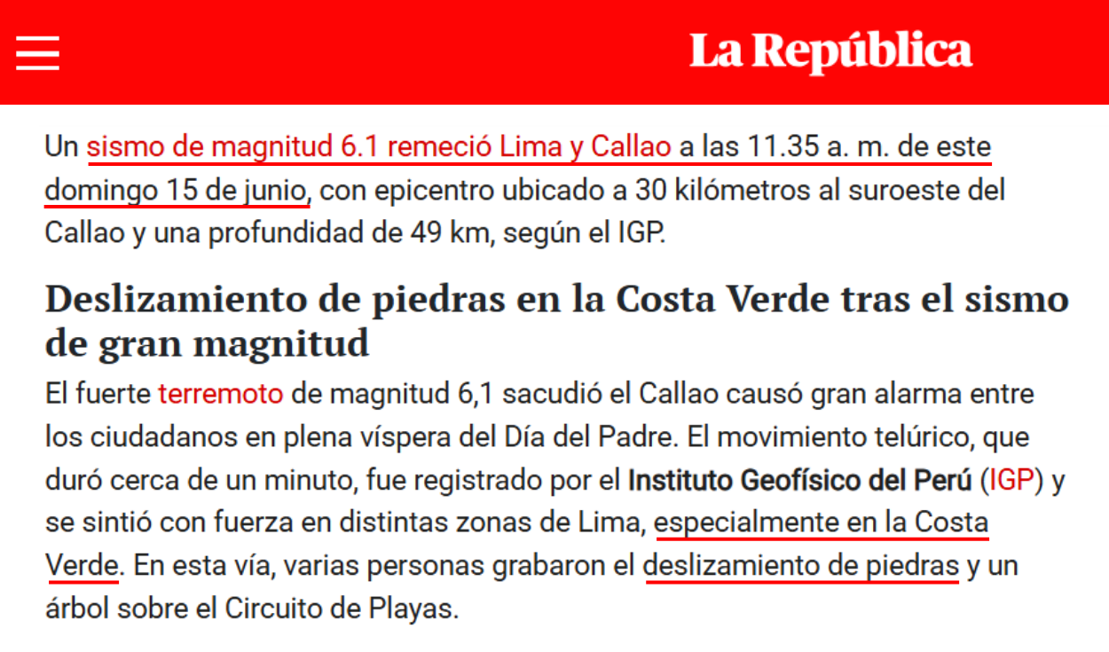 Nota de La República, 16 de junio de 2025 (2). Foto: La República