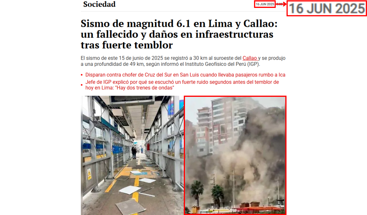Nota de La República, 16 de junio de 2025 (1). Foto: La República