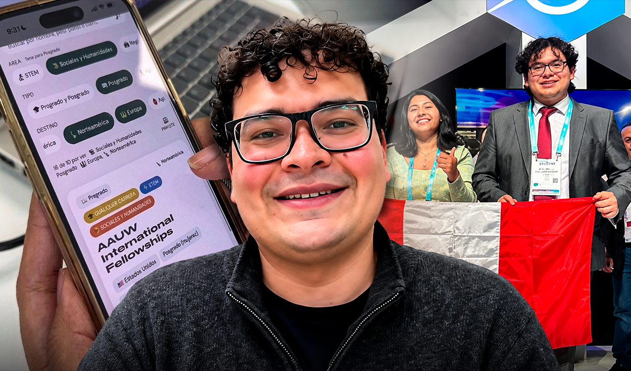 El peruano de 22 años que asombra al crear un "Tinder de becas" para conectar a jóvenes con oportunidades de estudio en el extranjero