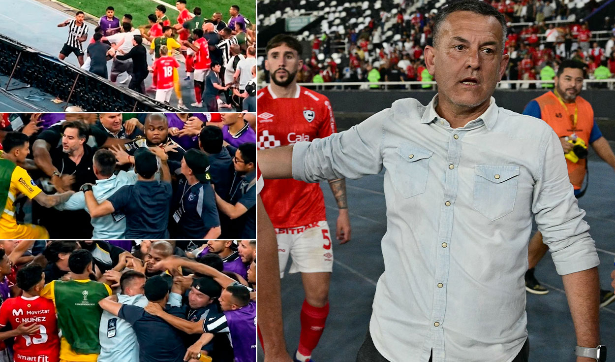 Así se vio la brutal agresión que recibió Horacio Melgarejo, DT de Cienciano, por el plantel de Botafogo - VIDEO