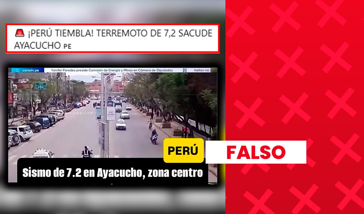 Este video no muestra el terremoto de Ayacucho: las imágenes corresponden al sismo ocurrido en Nepal en 2015