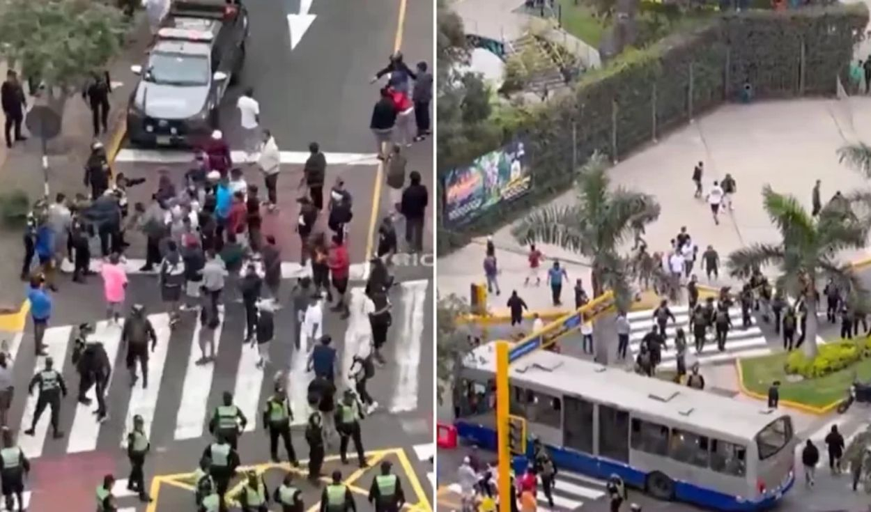 Police and transporters clash over exclusive Blue Corridor bus lane on Arequipa Avenue