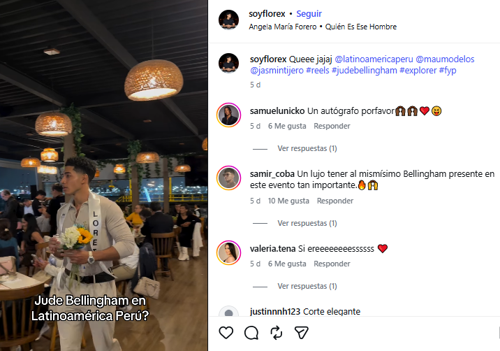 Jude Bellingham peruano. Foto: Instagram