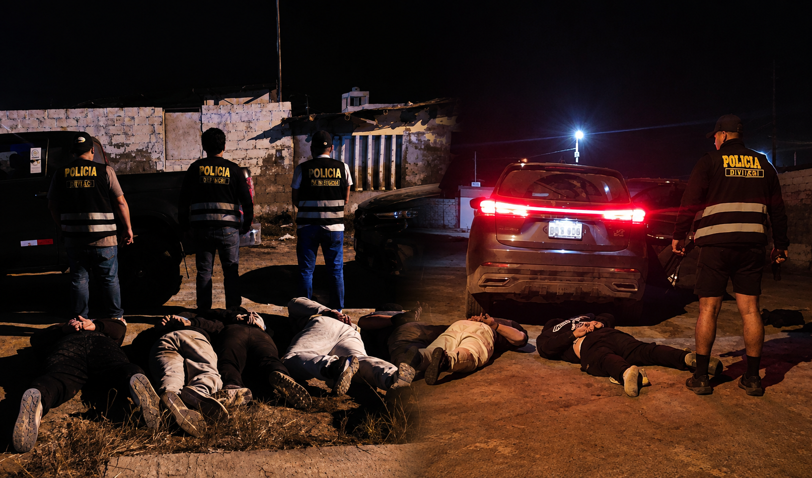 Acumulaban más de 25 denuncias por robo y armas: caen "Los Feroces de Camaná" tras intensa persecución en Arequipa