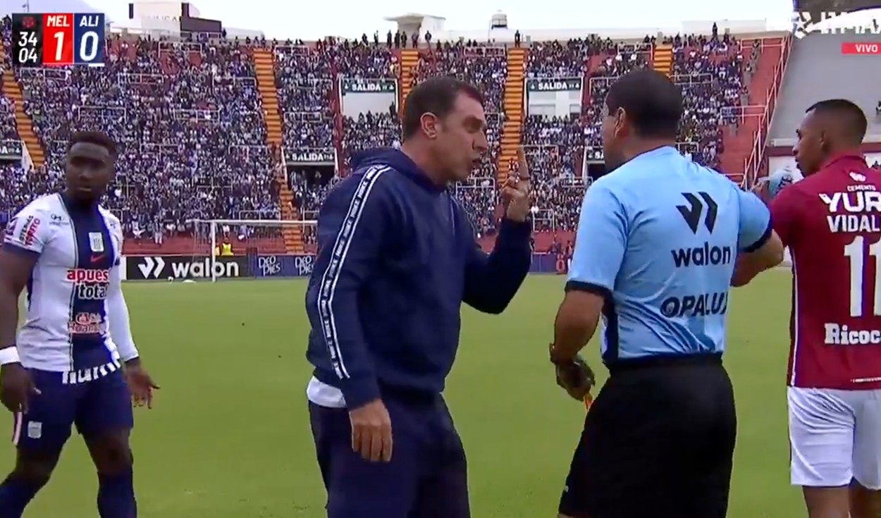 Pablo Guede explotó contra árbitro en el partido Alianza Lima vs Melgar: entrenador reclamó tras gol del equipo arequipeño