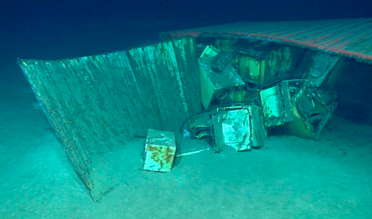 Un cargamento de electrodomésticos no llegó a su destino. Foto: NOAA