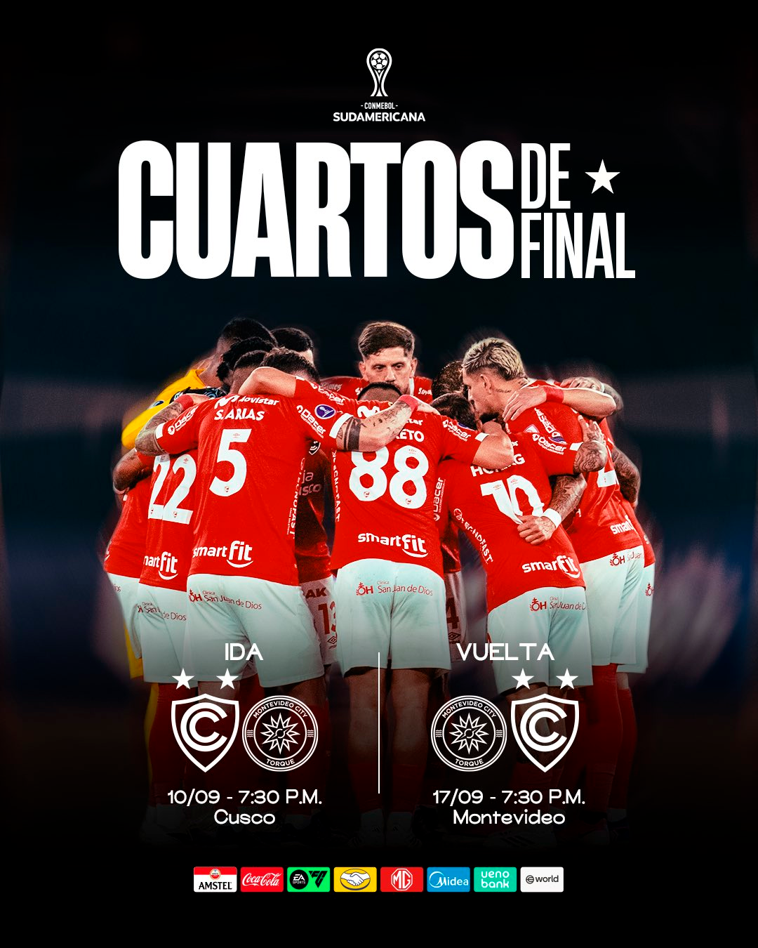 Programación de los partidos de Cienciano y City Torque. Foto: Cienciano