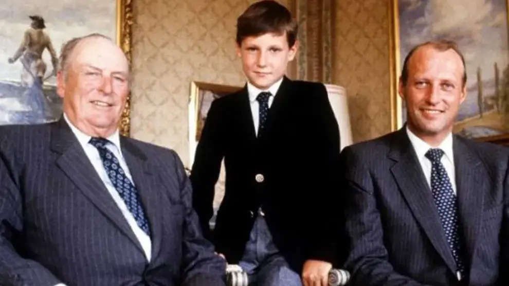El padre del rey Haakon VIII de Noruega fue el rey Harald V y su abuelo fue el rey Olav V. Foto: Casa Real de Noruega
