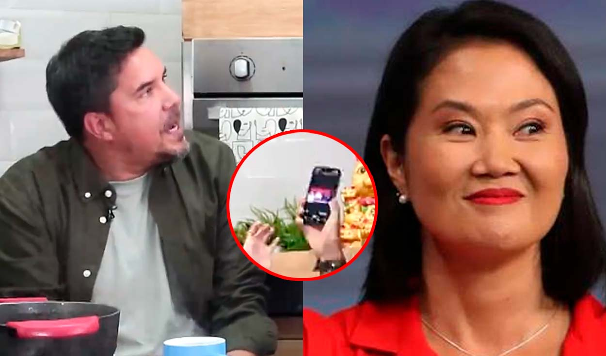 Gabriel Calvo panicked on live TV over Keiko Fujimori chat