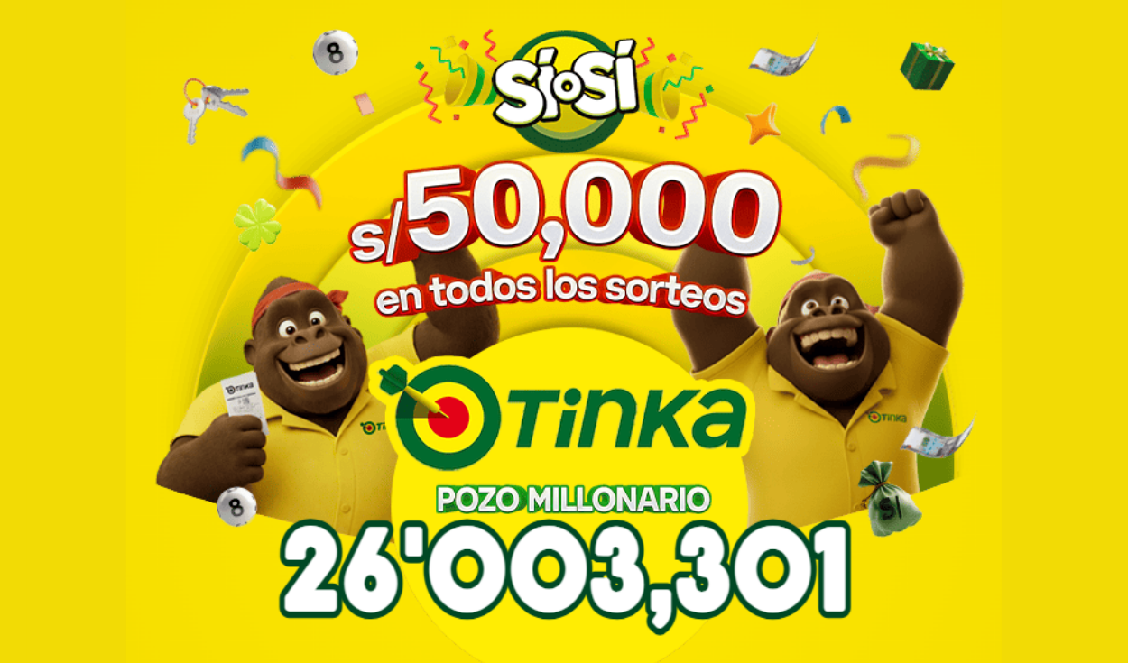 Resultados de La Tinka del domingo 30 de agosto: números ganadores, premios del Pozo Millonario, boliyapa, S/50.000 y más