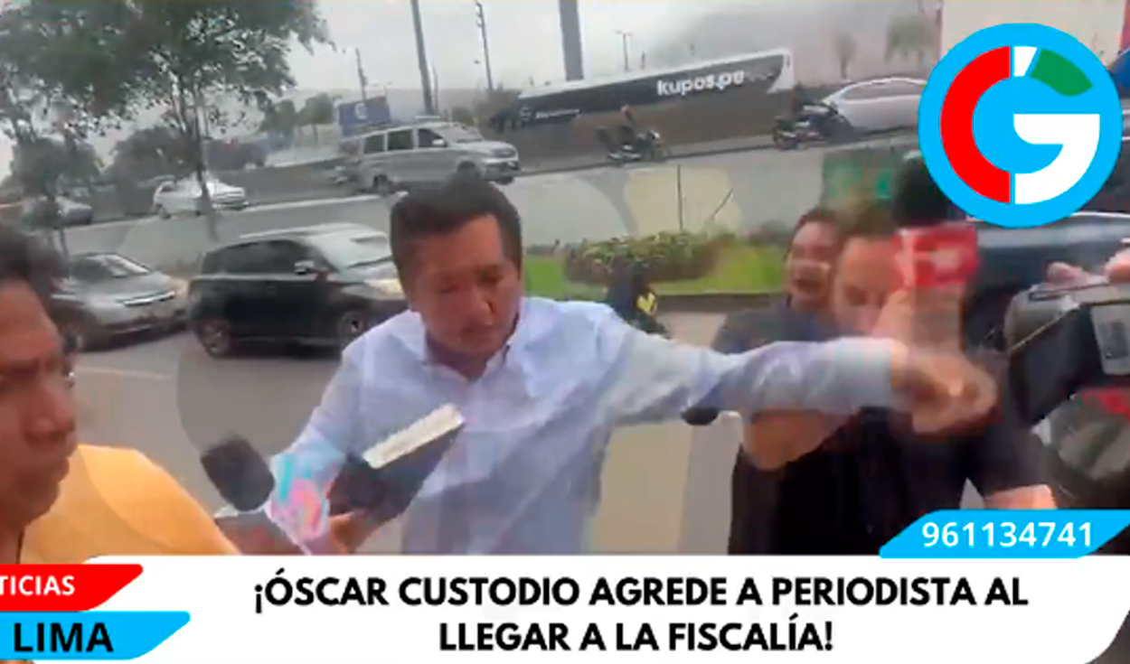 En redes sociales, se viralizan imágenes del empresario en actitud agresiva hacia reporteros.  