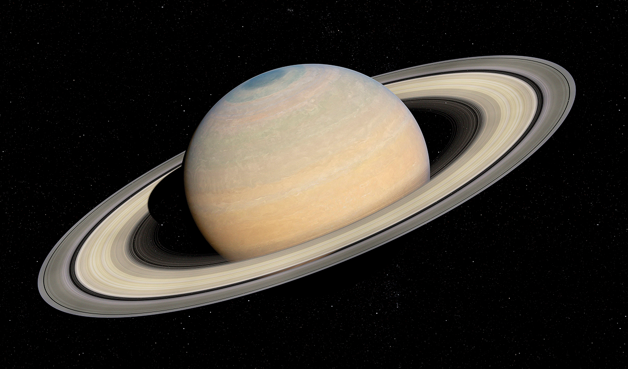 Saturn south pole displays spinning 10-sided structure