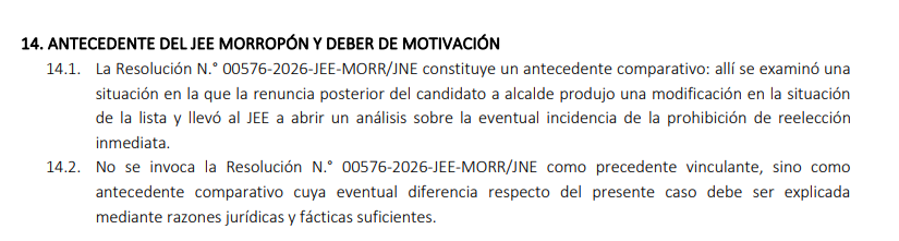 Caso antecedente