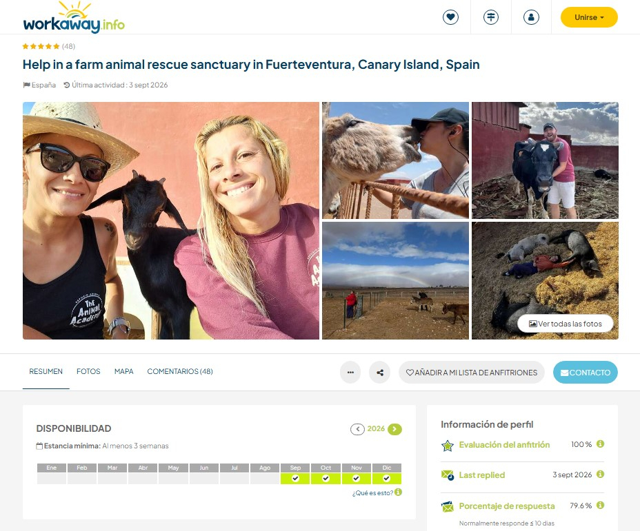 Los solicitantes al refugio en Fuerteventura deben tener dominio intermedio de español y gestionar su visado si son extracomunitarios. Foto: Workaway