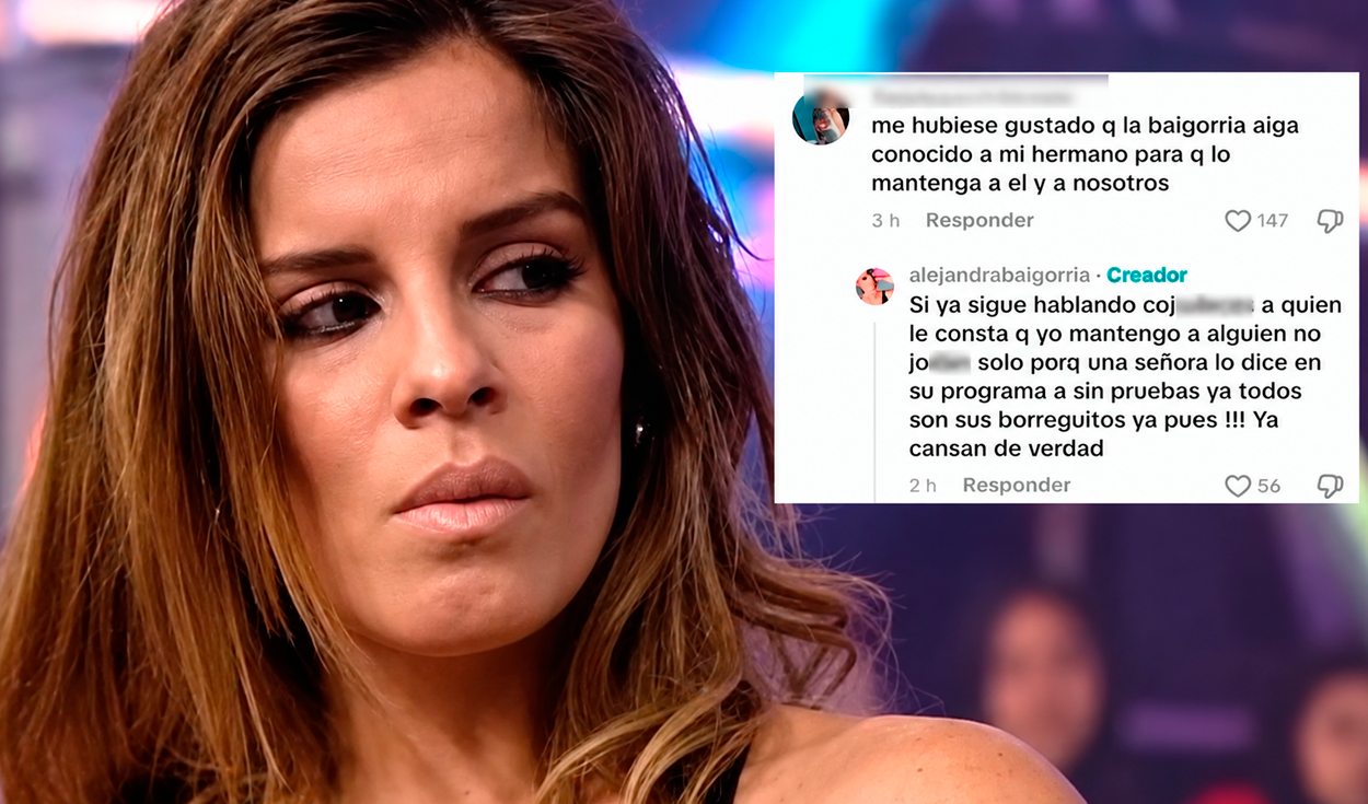 Alejandra Baigorria PIERDE LOS PAPELES por defender a Said Palao de quienes los llaman "mantenido": "Déjenme tranquila"