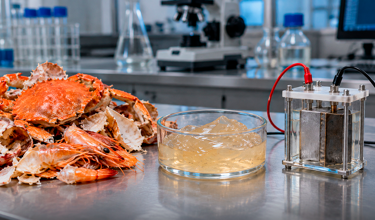 Crab, Shrimp Shells Turned Into Gel for Batteries
