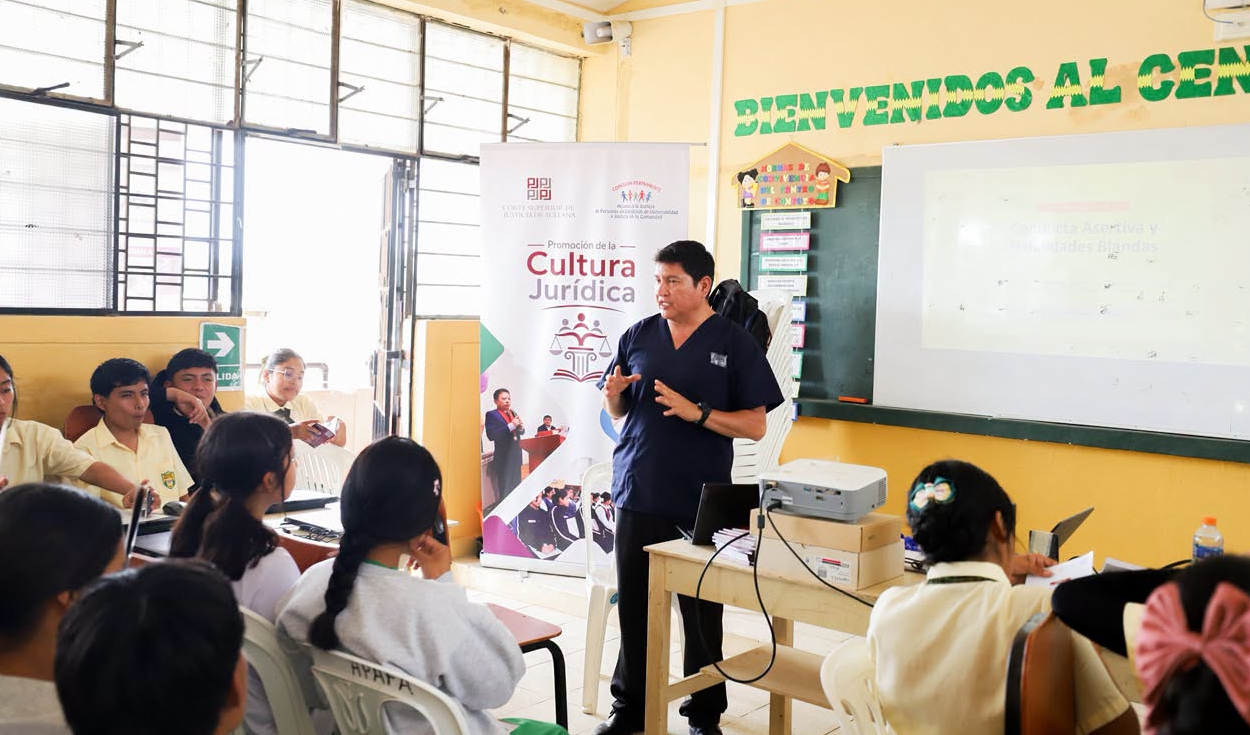 Corte de Sullana orienta a 50 escolares sobre conductas asertivas y derechos