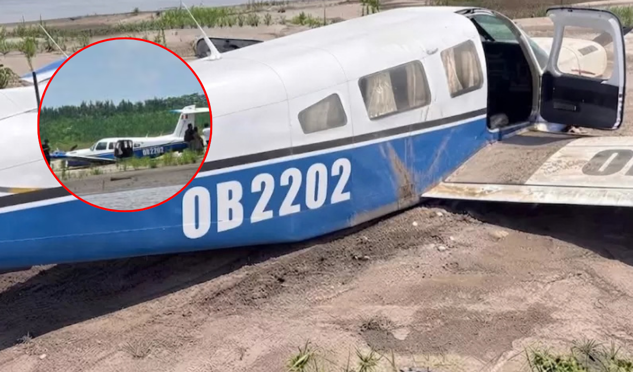 Piper Plane Makes Emergency Landing on Peru River