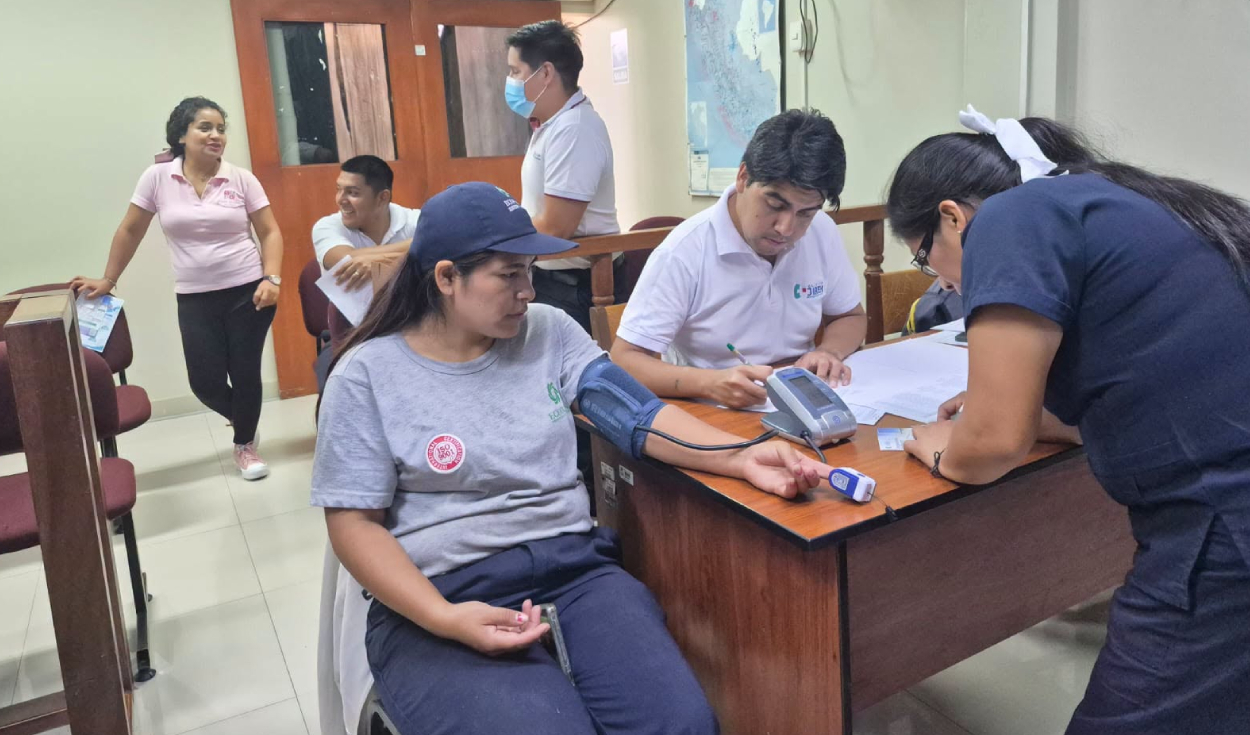 Corte del Santa realiza campaña de salud integral para personal judicial de Huarmey