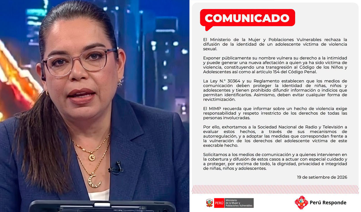 Ministerio de la Mujer "rechaza enérgicamente" difusión de identidad del menor víctima de agresión sexual en Liceo Naval