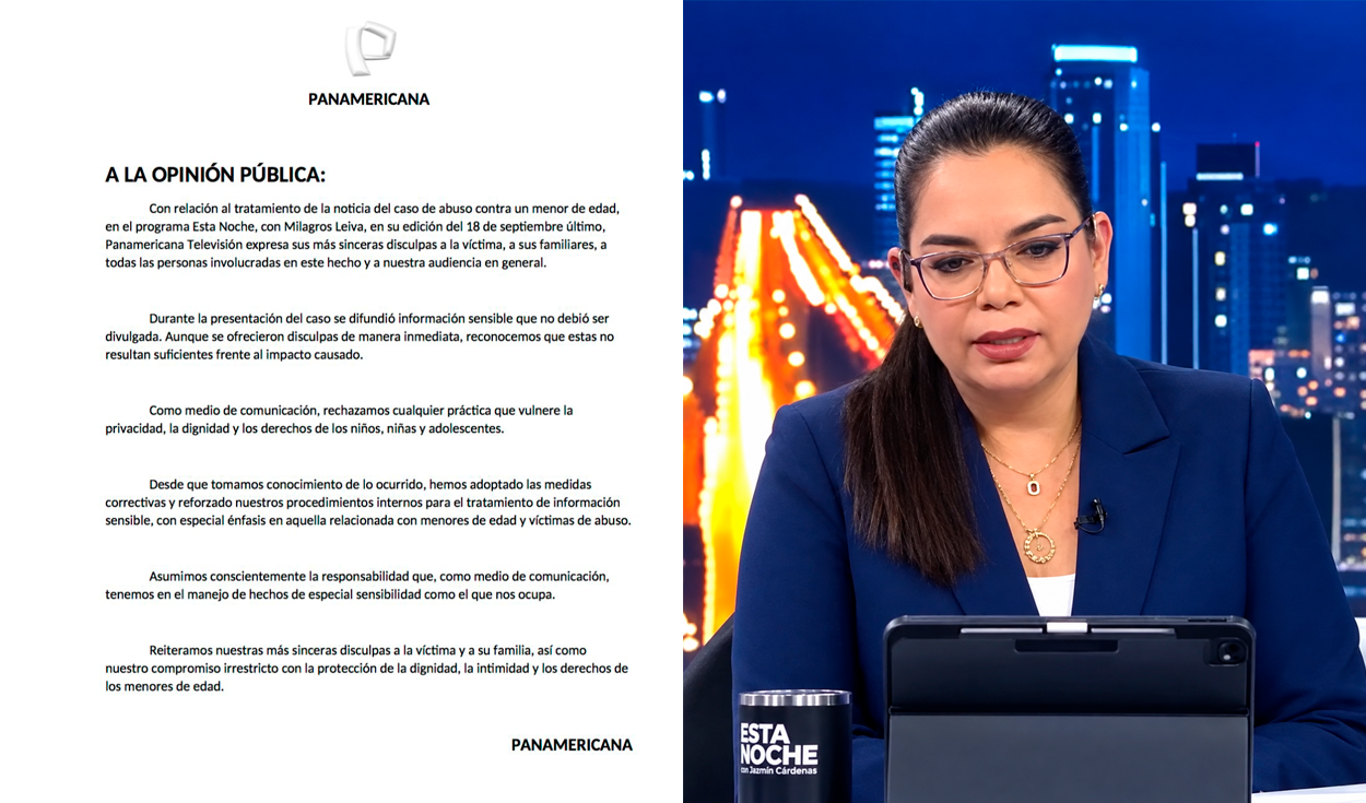 Panamericana TV lanza comunicado tras error de Milagros Leiva, pero no revela sanción