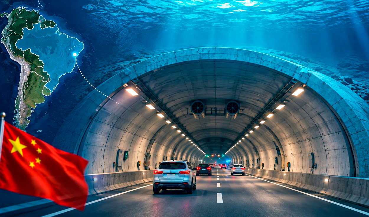 China se involucra en la construcción del primer túnel submarino de América Latina que conectará a Santos y Guarujá, con una extensión de 1,5 km y una inversión de R$ 6.800 millones.