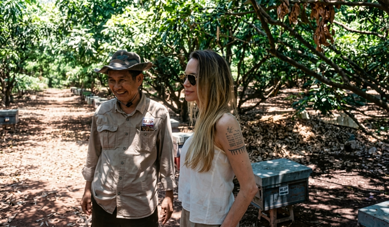 Angelina Jolie compró 39 hectáreas en Camboya y lo convirtió en un refugio natural desde hace 23 años. Foto: Instagram/@angelinajolie