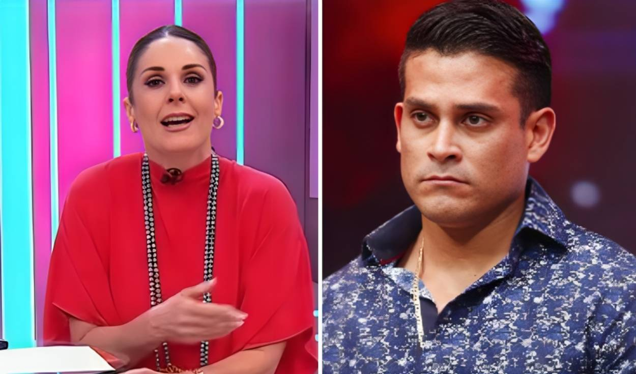 Rebeca Escribens apologises live to Christian Dominguez