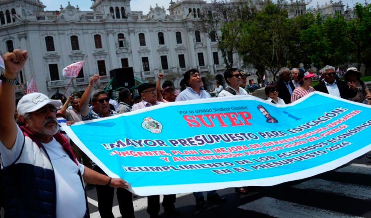 Profesores anuncian paro nacional para el 29 de octubre: ¿qué reclama el SUTEP al Gobierno?