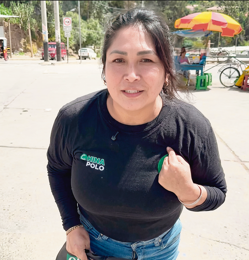 Candidata. “China Polo” denunció amenazas durante la campaña electoral. Foto: China Polo Dominical