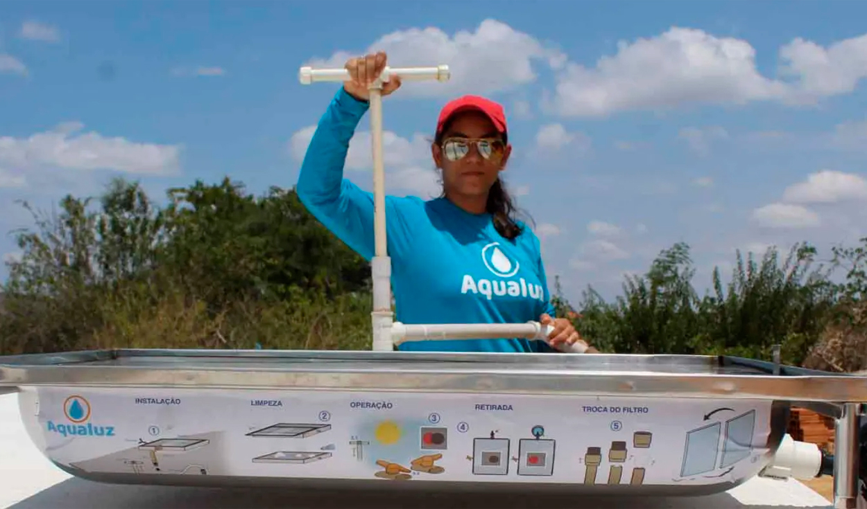 La joven que creó un sistema para convertir agua de lluvia en potable usando solo la luz del sol: su invento ya ayuda a miles de personas