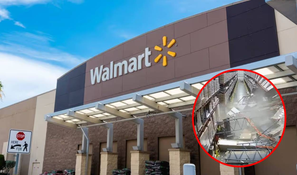 Alerta máxima en Walmart: Dos trabajadores fueron heridos de gravedad luego de un derrumbe dentro del supermercado: ¿Qué ocurrió?