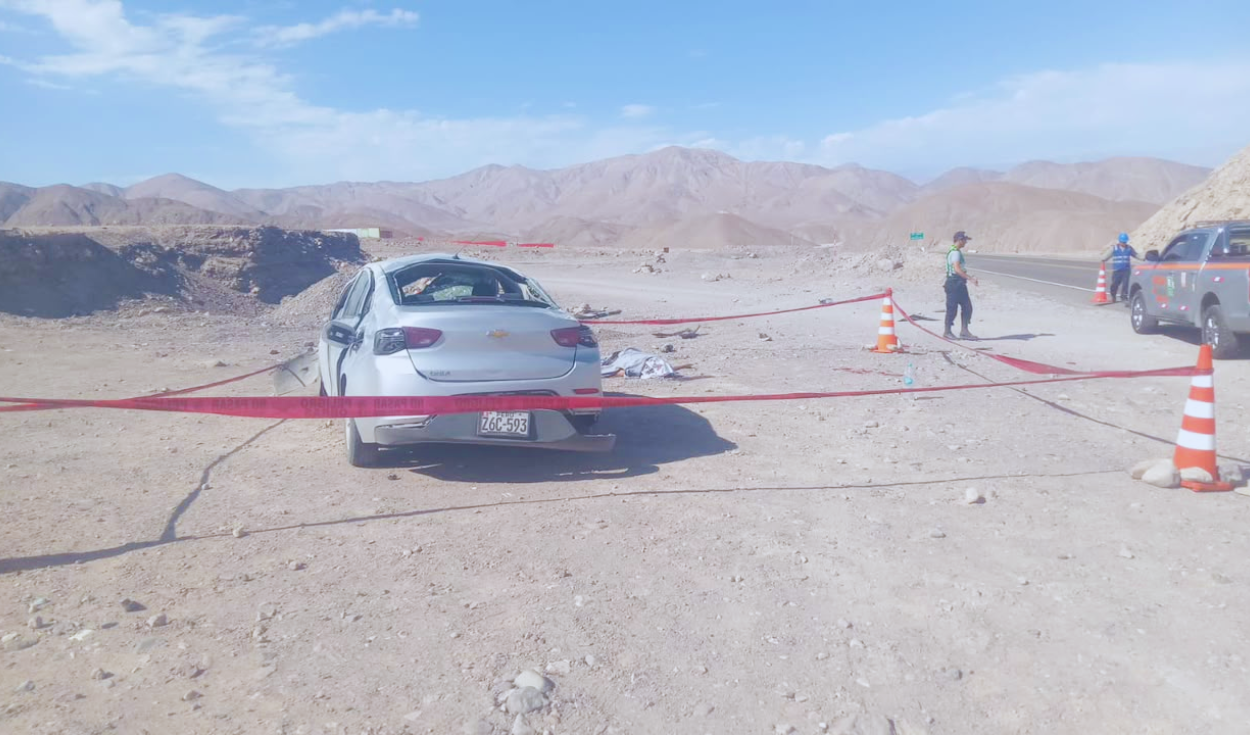 Policía muere y su colega queda herido tras despiste en la ruta Tacna-Arequipa