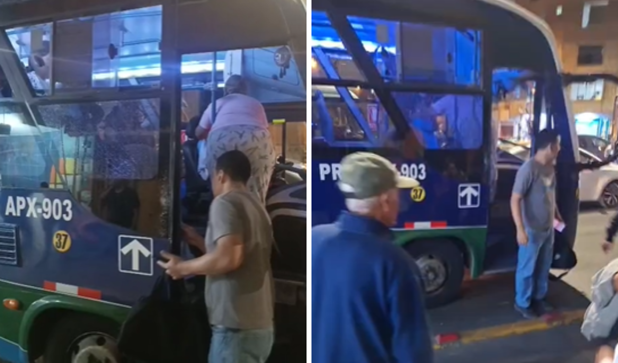 Ataque a bus de la empresa Machupicchu en la av. Universitaria deja heridos a chofer y pasajera