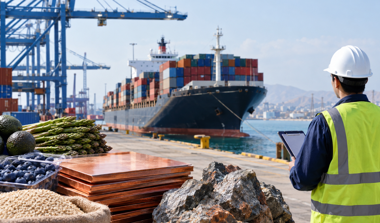 Exportaciones de Perú: 10 principales empresas concentran 39,6% de los envíos pese a récord de 7.731 exportadoras